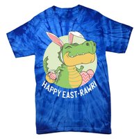 Happy Eastrawr T Rex Dinosaur Bunny Ears Easter Eggs Cool Gift Tie-Dye T-Shirt