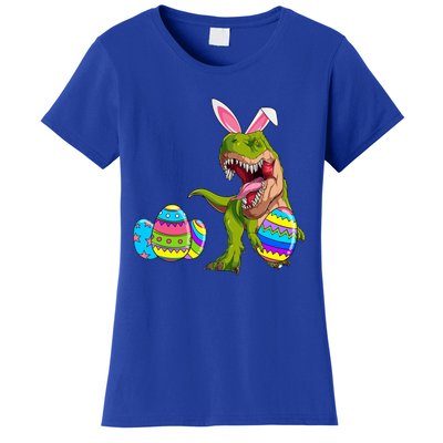 Happy Eastrawr T Rex Funny Dinosaur Easter Egg Bunny Ears Great Gift Women's T-Shirt