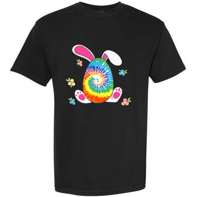 Happy Easter Tie Dye Egg Bunny Rabbit Funny Easter Day Garment-Dyed Heavyweight T-Shirt