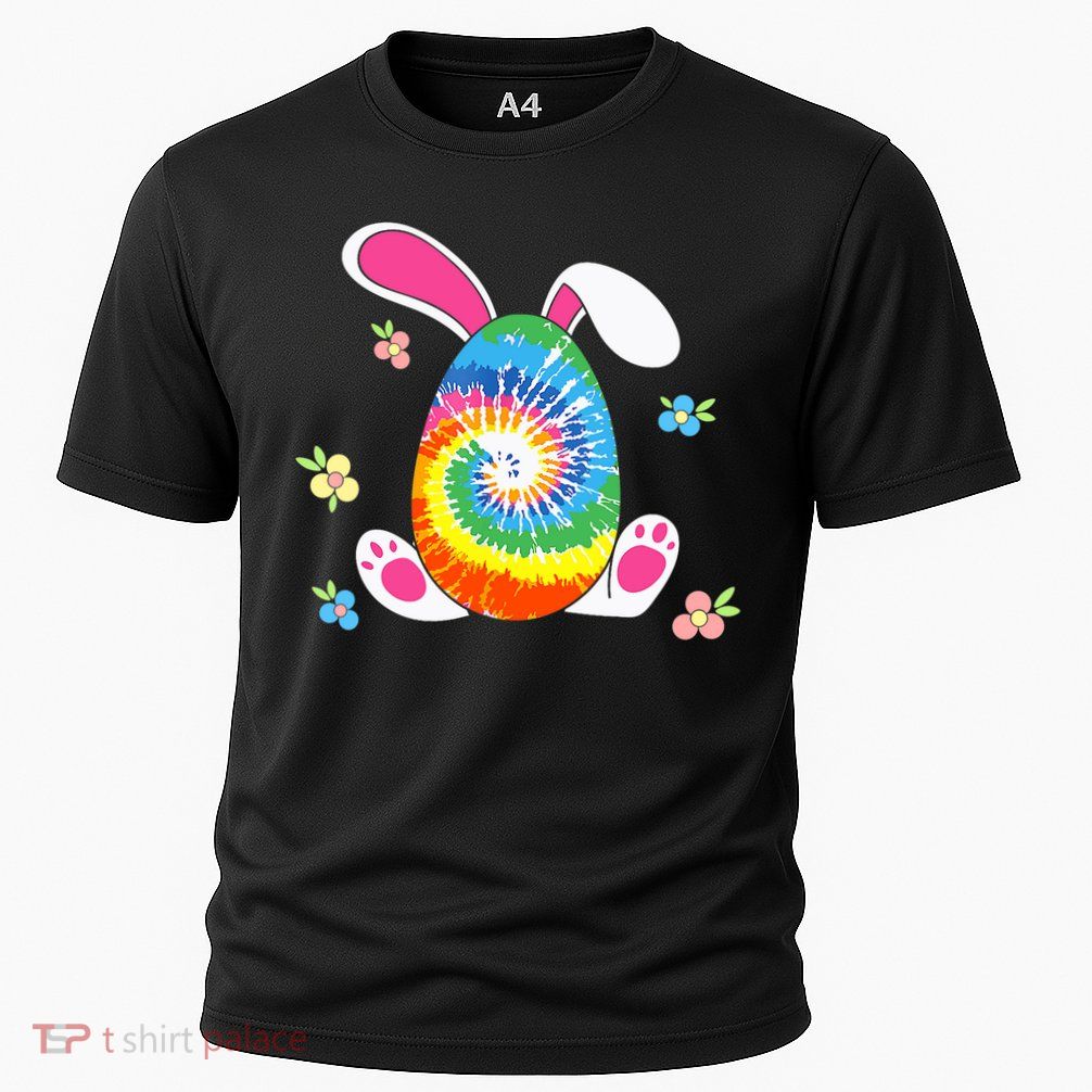 Happy Easter Tie Dye Egg Bunny Rabbit Funny Easter Day Performance Shirt