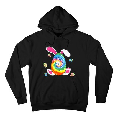 Happy Easter Tie Dye Egg Bunny Rabbit Funny Easter Day Hoodie