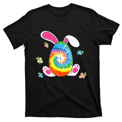 Happy Easter Tie Dye Egg Bunny Rabbit Funny Easter Day T-Shirt