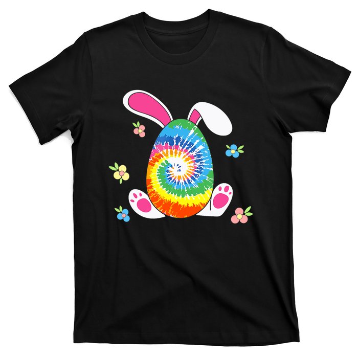 Happy Easter Tie Dye Egg Bunny Rabbit Funny Easter Day T-Shirt