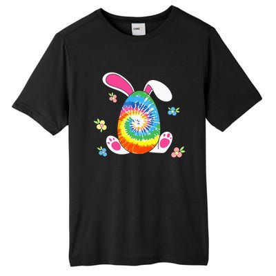 Happy Easter Tie Dye Egg Bunny Rabbit Funny Easter Day Tall Fusion ChromaSoft Performance T-Shirt