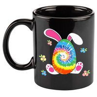 Happy Easter Tie Dye Egg Bunny Rabbit Funny Easter Day 11oz C Handle Ceramic Mug