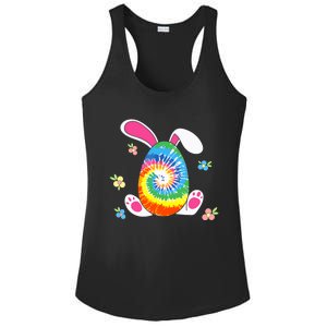 Happy Easter Tie Dye Egg Bunny Rabbit Funny Easter Day Ladies PosiCharge Competitor Racerback Tank