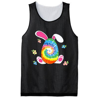 Happy Easter Tie Dye Egg Bunny Rabbit Funny Easter Day Mesh Reversible Basketball Jersey Tank