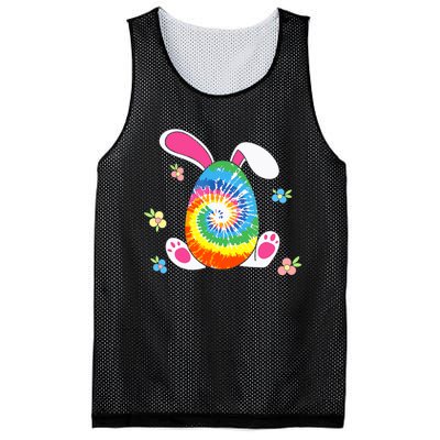 Happy Easter Tie Dye Egg Bunny Rabbit Funny Easter Day Mesh Reversible Basketball Jersey Tank