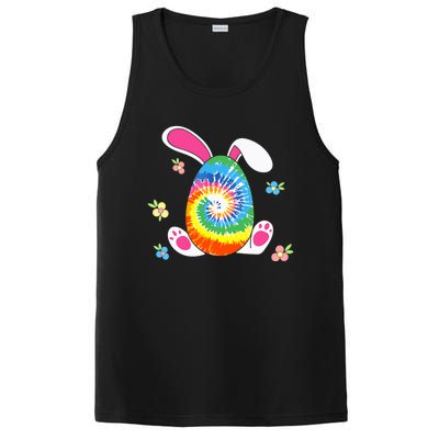 Happy Easter Tie Dye Egg Bunny Rabbit Funny Easter Day PosiCharge Competitor Tank