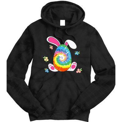 Happy Easter Tie Dye Egg Bunny Rabbit Funny Easter Day Tie Dye Hoodie