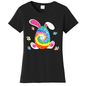 Happy Easter Tie Dye Egg Bunny Rabbit Funny Easter Day Women's T-Shirt