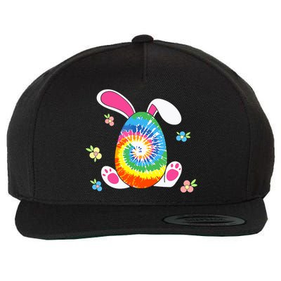 Happy Easter Tie Dye Egg Bunny Rabbit Funny Easter Day Wool Snapback Cap