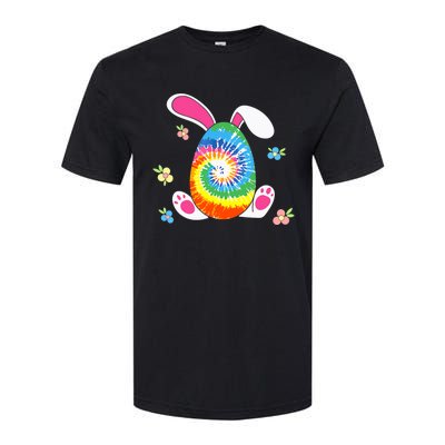 Happy Easter Tie Dye Egg Bunny Rabbit Funny Easter Day Softstyle CVC T-Shirt