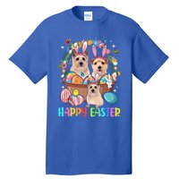 Happy Easter Three Cute Bunny Norwich Terriers Eggs Basket Cool Gift Tall T-Shirt