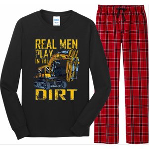 Heavy Equipment Tractor Operator Real Play In The Dirt Long Sleeve Pajama Set