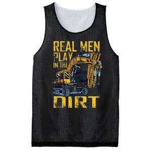 Heavy Equipment Tractor Operator Real Play In The Dirt Mesh Reversible Basketball Jersey Tank