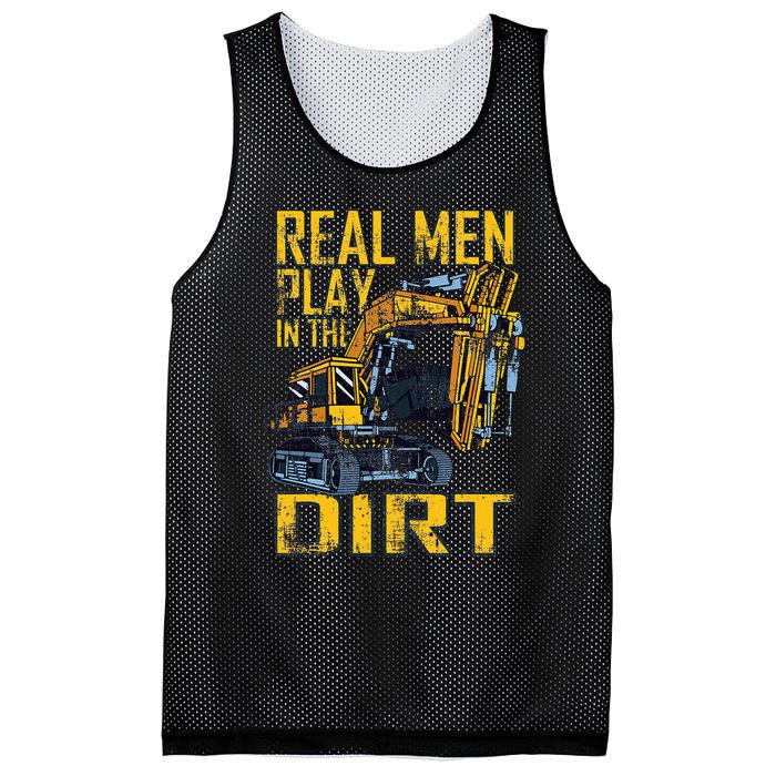 Heavy Equipment Tractor Operator Real Play In The Dirt Mesh Reversible Basketball Jersey Tank