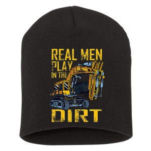 Heavy Equipment Tractor Operator Real Play In The Dirt Short Acrylic Beanie