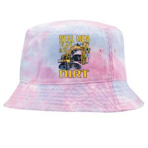 Heavy Equipment Tractor Operator Real Play In The Dirt Tie-Dyed Bucket Hat