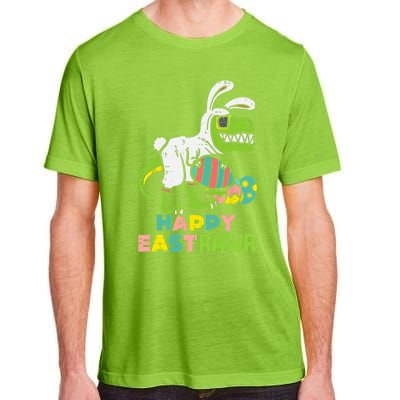 Happy Eastrawr Trex Easter Bunny Egg Funny Dinosaur Gift Adult ChromaSoft Performance T-Shirt