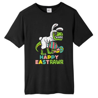 Happy Eastrawr Trex Easter Bunny Egg Funny Dinosaur Gift Tall Fusion ChromaSoft Performance T-Shirt