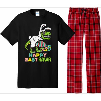 Happy Eastrawr Trex Easter Bunny Egg Funny Dinosaur Gift Pajama Set