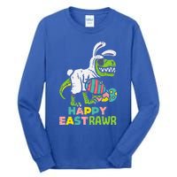 Happy Eastrawr Trex Easter Bunny Egg Funny Dinosaur Gift Tall Long Sleeve T-Shirt