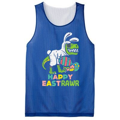 Happy Eastrawr Trex Easter Bunny Egg Funny Dinosaur Gift Mesh Reversible Basketball Jersey Tank