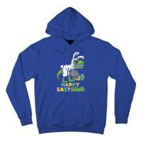 Happy Eastrawr Trex Easter Bunny Egg Funny Dinosaur Gift Tall Hoodie