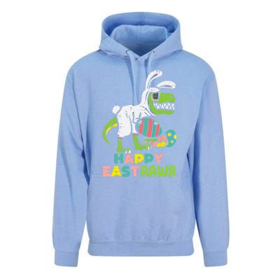 Happy Eastrawr Trex Easter Bunny Egg Funny Dinosaur Gift Unisex Surf Hoodie