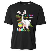 Happy Eastrawr T Rex Easter Bunny Dinosaur Eggs Cooling Performance Crew T-Shirt