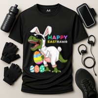 Happy Eastrawr T Rex Easter Bunny Dinosaur Eggs Performance Shirt