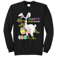 Happy Eastrawr T Rex Easter Bunny Dinosaur Eggs Sweatshirt