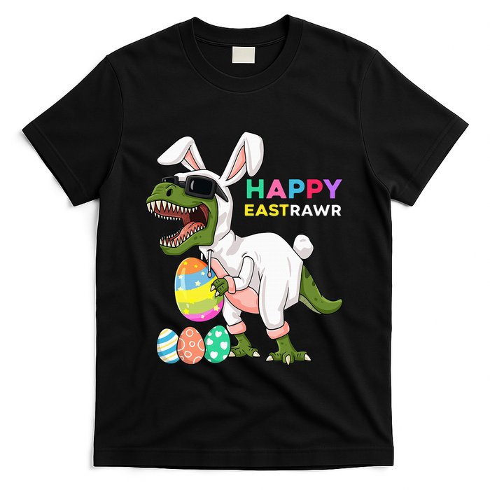 Happy Eastrawr T Rex Easter Bunny Dinosaur Eggs T-Shirt