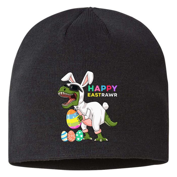 Happy Eastrawr T Rex Easter Bunny Dinosaur Eggs Sustainable Beanie