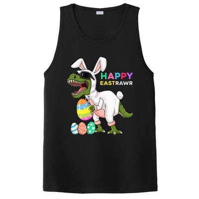 Happy Eastrawr T Rex Easter Bunny Dinosaur Eggs PosiCharge Competitor Tank