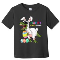 Happy Eastrawr T Rex Easter Bunny Dinosaur Eggs Toddler T-Shirt