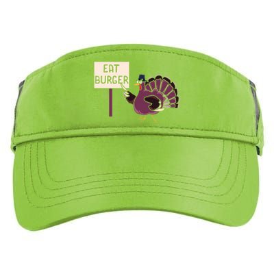 Hamburger Eater Thanksgiving Turkey Day Holiday Thankful Gift Adult Drive Performance Visor