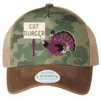 Hamburger Eater Thanksgiving Turkey Day Holiday Thankful Gift Legacy Tie Dye Trucker Hat