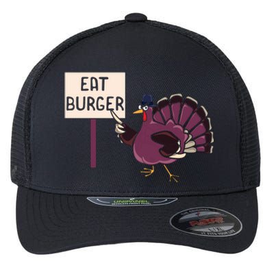 Hamburger Eater Thanksgiving Turkey Day Holiday Thankful Gift Flexfit Unipanel Trucker Cap