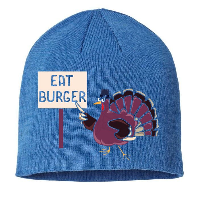 Hamburger Eater Thanksgiving Turkey Day Holiday Thankful Gift Sustainable Beanie