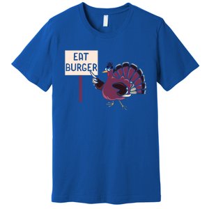 Hamburger Eater Thanksgiving Turkey Day Holiday Thankful Gift Premium T-Shirt