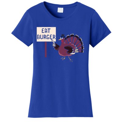 Hamburger Eater Thanksgiving Turkey Day Holiday Thankful Gift Women's T-Shirt