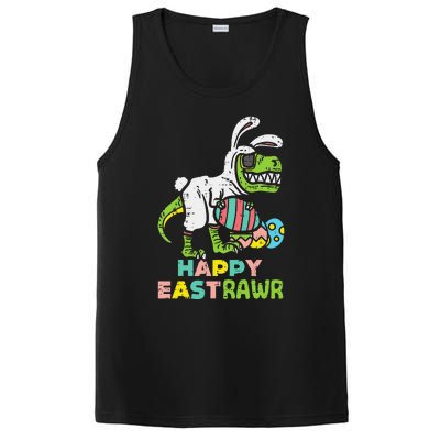 Happy Eastrawr Trex Easter Bunny Egg Funny Dinosaur PosiCharge Competitor Tank