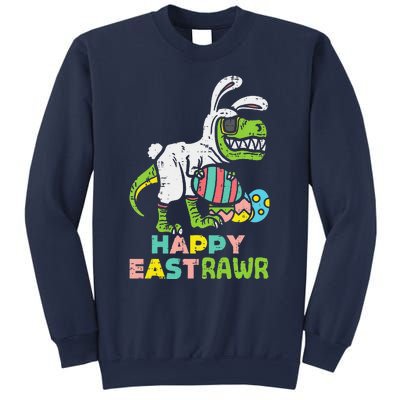 Happy Eastrawr Trex Easter Bunny Egg Funny Dinosaur Sweatshirt