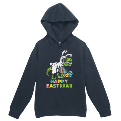 Happy Eastrawr Trex Easter Bunny Egg Funny Dinosaur Urban Pullover Hoodie