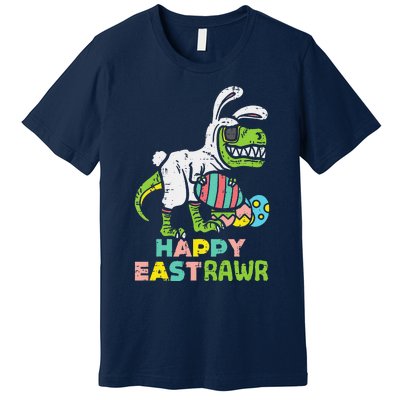 Happy Eastrawr Trex Easter Bunny Egg Funny Dinosaur Premium T-Shirt