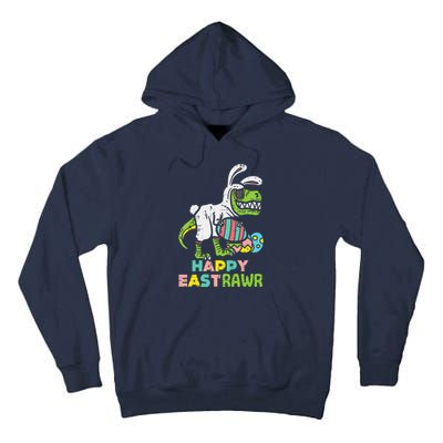 Happy Eastrawr Trex Easter Bunny Egg Funny Dinosaur Tall Hoodie