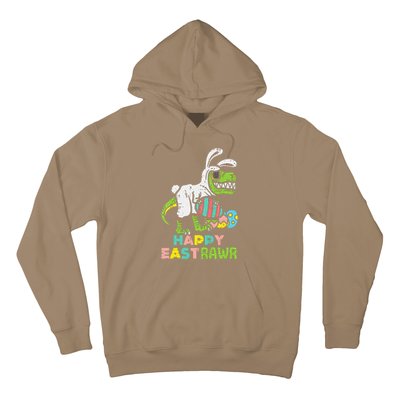 Happy Eastrawr Trex Easter Bunny Egg Funny Dinosaur Hoodie