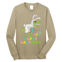 Happy Eastrawr Trex Easter Bunny Egg Funny Dinosaur Long Sleeve Shirt